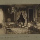 Interior photograph - corner salon in the Erdődy Castle of Galgóc