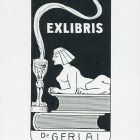 Ex-libris (bookplate) - Dr. Gerlai