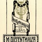 Ex-libris (bookplate) - M. Diefenthäler