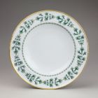 Soup plate - With dianthus (carnation) pattern