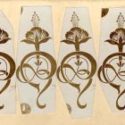 Photograph - Header of a repeating row of stylised flowers and vines