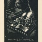 Ex-libris (bookplate) - Book of Dezső Nagy