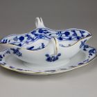 Sauce Boat - With the so-called onion pattern or Zwiebelmuster (part of a tableware set for 12 persons)