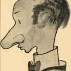 Képeslap - Caricature (self-portrait?)