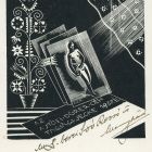 Occasional graphics - Membership card of the Ajtósi Dürer's Guild 1937. year Dr. Rezső Soó  of Bere