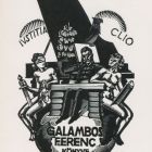 Ex-libris (bookplate) - Book of Ferenc Galambos