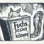 Ex-libris (bookplate) - Book of Jóska Fuchs