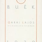 Occasional graphics - New Year's greeting: Happy New Year Lajos Garai Világosság printing house