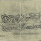 Plan - book binding for the work "Örvény" (Vortex) by Géza Szarka