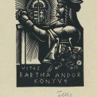 Ex-libris (bookplate) - The book of vitéz Andor Bartha