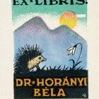 Ex-libris (bookplate) - Dr. Béla Horányi