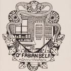 Ex-libris (bookplate) - Béla Fábián