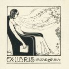 Ex-libris (bookplate) - Mária Lázár