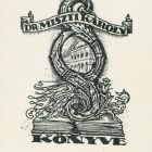 Ex-libris (bookplate) - Book of Dr. Károly Miszti