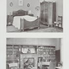 Design sheet - bedroom and library interior