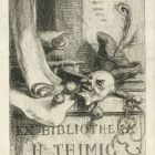 Ex-libris (bookplate) - Ex bibliotheka H. Thimig