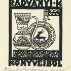 Ex-libris (bookplate) - From the books of K( ároly) Radványi (ipse)