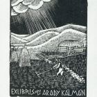 Ex-libris (bookplate) - Dr. Kálmán Arady