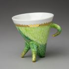 Coffee cup (part of a set) - With grass decoration