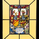 Stained glass - With a pair of coat of arms