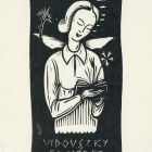 Ex-libris (bookplate) - Book of Erzsébet Vidovszky