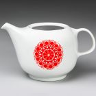 Teapot (part of a set) - Part of the Bella-207 tableware set with red Gabriella pattern