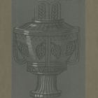 Drawing - reconstruction drawing of a golden vessel of Solomon's Temple in Jerusalem