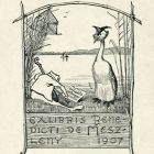 Ex-libris (bookplate) - Benedicti de Meszleny