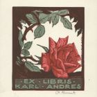 Ex-libris (bookplate) - Karl Andres