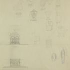 Drawing - vessel reconstruction from the Solomon's Temple, relics and religious objects