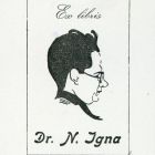 Ex-libris (bookplate) - Dr. N. (Nicolae) Igna
