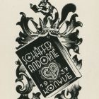 Ex-libris (bookplate) - Book of the wife of Andor Schaffer