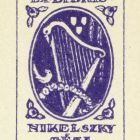 Ex-libris (bookplate) - Géza Nikelszky (ipse)