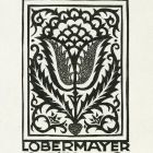 Ex-libris (bookplate) - Böske Lobermayer