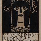 Ex-libris (bookplate) - Vereinigung Bildender Künstler Österreichs Secession (Association of Fine Artists Austrian Art Nouveau)