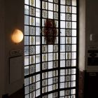 Architectural photograph - Artemis - the middle stained glass window of the second floor of the main staircase, Kasselik House (Budapest, 3 Vörösmarty Square)