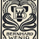 Ex-libris (bookplate) - Bernhard Wenig