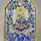 Ceramic picture - depicting the miraculous statue of the Virgin of Marianka