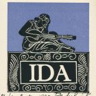 Ex-libris (bookplate) - Ida