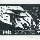 Occasional graphics - New Year's greeting: Happy New Year 1940 Imre Bauer