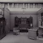 Exhibition photograph - drawing room furniture designed by Lajos Simay, Christmas Exhibition of The Association of Applied Arts 1902