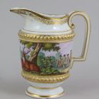 Cream jug - Breakfast set for two (déjeuner) decorated with hunting scenes