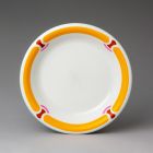 Soup plate (part of a set) - Part of the Saturnus tableware set with transfer print (decal) pattern