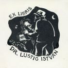 Ex-libris (bookplate) - Dr. István Lustig