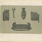 Design sheet - designs for ironwork relating to furniture