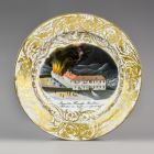 Ornamental plate - depicts the 1843 fire in the Herend factory