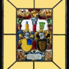 Stained glass - With a pair of coat of arms