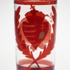 Commemorative glass - With the Hungarian coat of arms