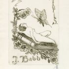 Ex-libris (bookplate) - J. Babb (ipse)