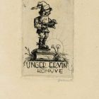 Ex-libris (bookplate) - The book of Ervin Unger